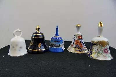 Buy 5x Porcelain/Bone China Bells - Royal Doulton/Tozan/Maruhan/Nerja/Limoges • 16.99£