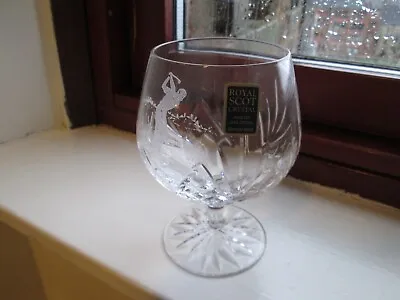 Buy Royal Scot Crystal Brandy Glass With Golf Scene • 10£