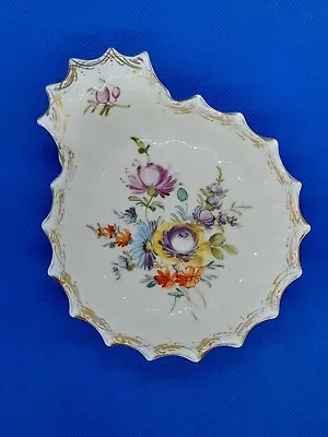 Buy Dresden Vintage Victorian Antique Clam Shell Shaped Shallow Dish  • 25£