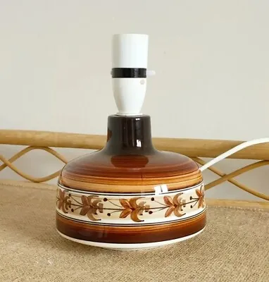 Buy Vintage 70s Retro Jersey Pottery Table Lamp | Mid Century  • 25£