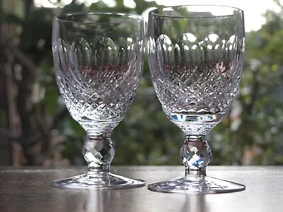 Buy Waterford Crystal Colleen Claret Wine Glasses Set Of 2 Vintage Signed • 55£