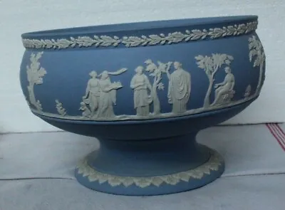 Buy Large Old Wedgwood Jaspar Ware Pedestal Bowl Classical Scenes • 80£
