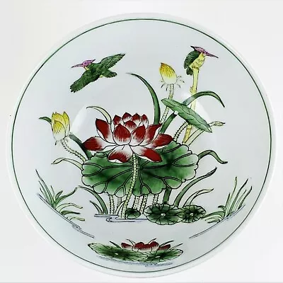 Buy Nora Fenton Design Hand Decorated Decorative Bowl Water Lily Birds • 17.29£