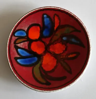 Buy Poole Pottery Delphis Pin Dish. Shape 49. VGC. Signed By Loretta Leigh? • 9.99£