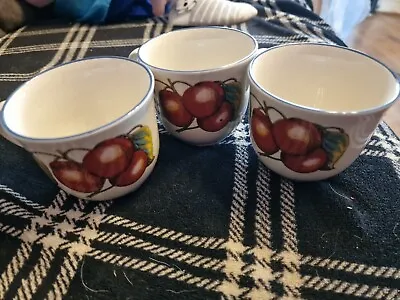 Buy Vintage Staffordshire Tableware Autumn Fayre Set Of 3 Ceramic Cups  • 4.50£