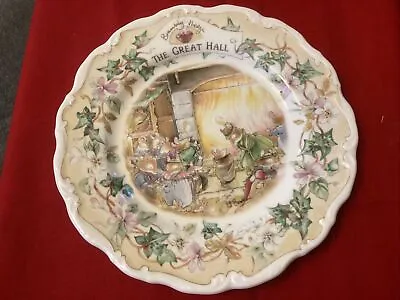 Buy Royal Doulton Brambly Hedge Plate 20cm The Great Hall Perfect With Original Box • 15£