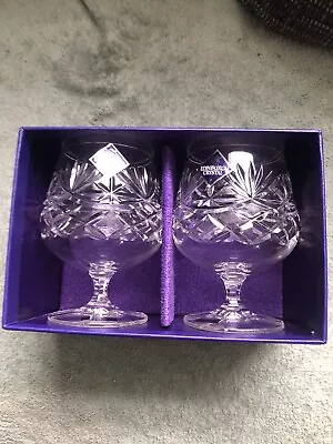 Buy Edinburgh Crystal, 2 X Brandy Glasses, Vintage, • 15£