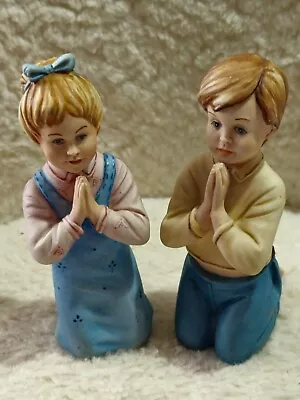 Buy Mariani Figurines Boy And Girl Praying Porcelain Capodimonte Made In Italy • 20£