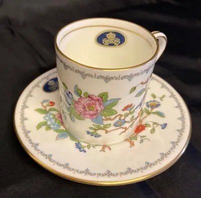 Buy Aynsley Pembroke - Coffee Cup And Saucer- Can- Demitasse Vintage Fine Bone China • 3.50£