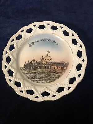 Buy Antique ‘Present From Whitley Bay’ Spanish City Plate Carl Schumann Porcelain • 15£