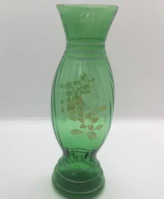 Buy Bohemian Green Glass Bud Vase • 9.95£
