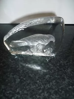 Buy Wedgwood Crystal Glass Paperweight  Eagle And Chick Or Prey • 10£