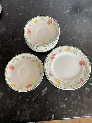 Buy Johnson Brothers Summer Delight 11 Saucers And 3 Side Plates • 15.99£