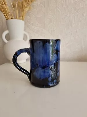 Buy Ewenny Welsh Studio Pottery Mug With Blue Glaze • 9.99£