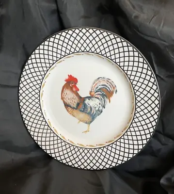Buy Vera Bradley Rooster  Plate Andrea By Sadek Home Design Rooster Decor Plate 8  • 18.22£