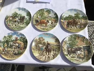 Buy 6 Wedgwood LIFE ON THE FARM Plates - Original Boxes And Certificates • 60£