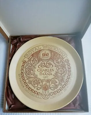 Buy Charles & Diana Plate (round) Royal Wedding Honiton Pottery St.Pauls Cathedral • 7.99£