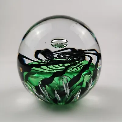Buy Paul Miller Signed Bullicante Glass Paperweight Langham England, WY16  • 46.43£