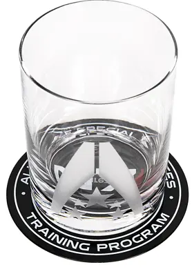 Buy Mass Effect Systems Alliance Navy Symbol Whiskey Glass Cup + N7 Insignia Coaster • 48.03£