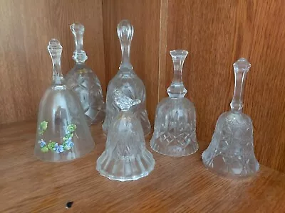Buy  Lead Crystal Mixed Design Glass Bells Vintage  • 20£