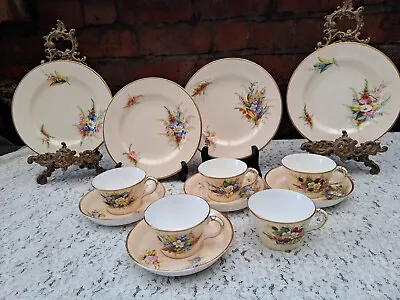 Buy Antique Royal Worcester Hand Painted Floral Tea/coffee Service C.1882 Set #2 • 120£