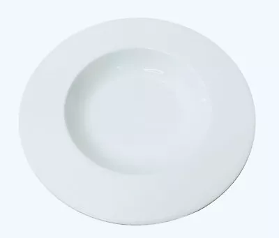 Buy Pagnossin Treviso LD07 Italy Ironstone White 9 3/8  Large Rimmed Soup Bowl • 18.59£
