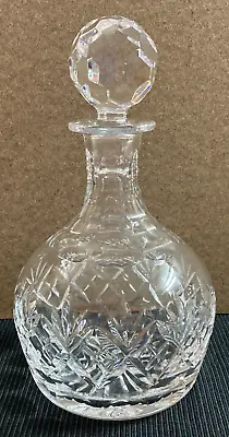 Buy Vintage, Cut Glass Decanter With Stopper, 23.5cm • 17£