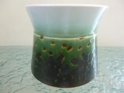 Buy Vintage Iden Pottery Pot /Sugar Bowl Brown Spots On Green Dennis Townsend Design • 19.99£
