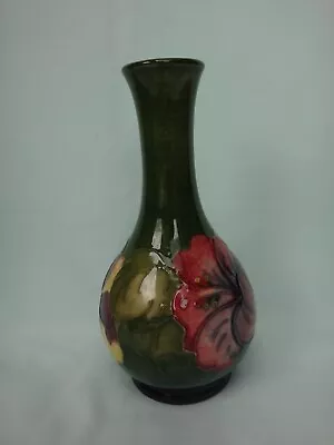 Buy Moorcroft Bud Vase Hibiscus Design • 45£