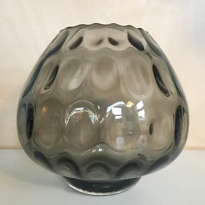 Buy Vintage Grey Glass Vase 1970’s Maybe Holmegaard Scandinavian • 35£