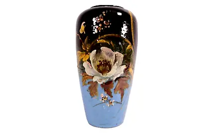 Buy Burmantofts Leeds Art Pottery Vase Impasto Relief Flower Circa 1890 • 300£