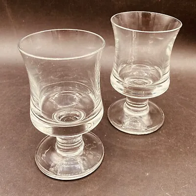 Buy Stem Tumbler Glasses Pair Whiskey Latte Lacquer Goblets Heavy Approx 150ml Cap. • 15.47£
