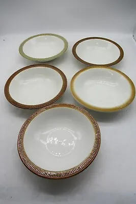 Buy VINTAGE POOLE POTTERY BOWLS X 5 Cereal Bowls • 4.99£