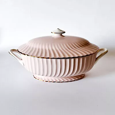 Buy Antique Pale Pink Bone China Fluted Soup Tureen, Stamped Minton Founded 1793 • 125£