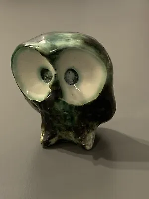 Buy Stunning Rare John Beusmans Cornwall Carn Pottery Light Green Glazed Squat Owl • 64.99£