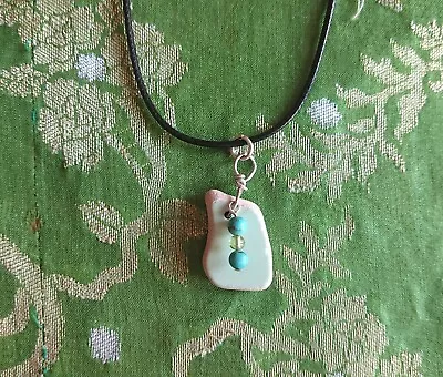Buy Sea Pottery From Devon With Turquoise And Peridot • 14£