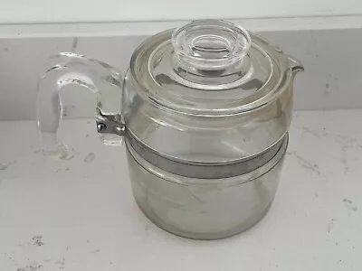 Buy Vintage PYREX 7754 Clear Glass 4 CUP Coffee Pot Percolator Tea Kettle  • 44.99£