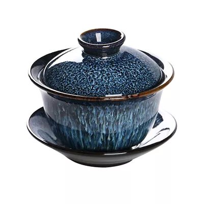Buy Premium Blue Chinese Porcelain Tea Set - Lid And Saucer • 15.99£