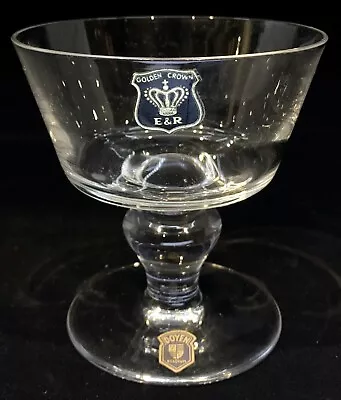 Buy NEW Vintage Champagne Sherbet Drink Glass Doyen Royal Belgium Golden Crown E&R • 9.46£