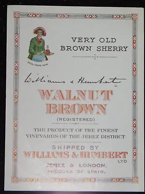 Buy ANTIQUE BOTTLE SHERRY SIR T.M WALNUT BROWN OLD SHERRY LABEL OLD BOTTLE 1900's • 34.78£