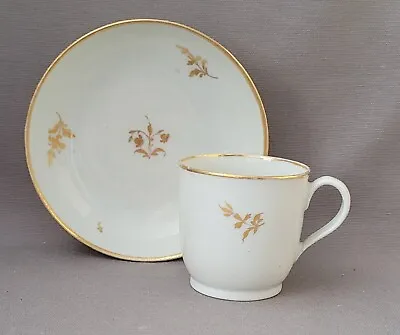 Buy New Hall Gold Pattern 175 Coffee Cup & Saucer C1790-1800 Pat Preller Collection • 15£