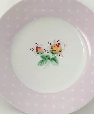 Buy Cath Kidston By Queens Floral And Pink Polka Dot Plate. • 7.50£