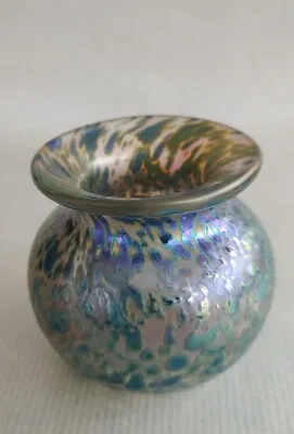 Buy Isle Of Wight Glass Iridescent Posy Vase  2.75  Tall  • 25£