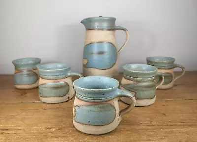 Buy Alan Brough, Newlyn Studio Vintage Pottery Coffee Set C1980, St Ives/Leach Link • 148£