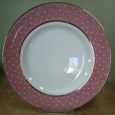 Buy Vintage 1950s, Ridgway, 'Conway' Pattern, Pink Polka Dot, Plate 22.5cm • 4.95£