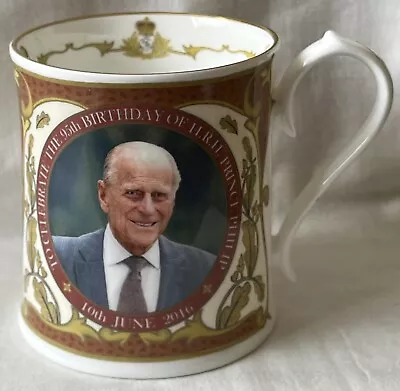 Buy Aynsley Bone China Mug, 95th Birthday Of H.R.H. Prince Philip 10th June 2016. • 8£