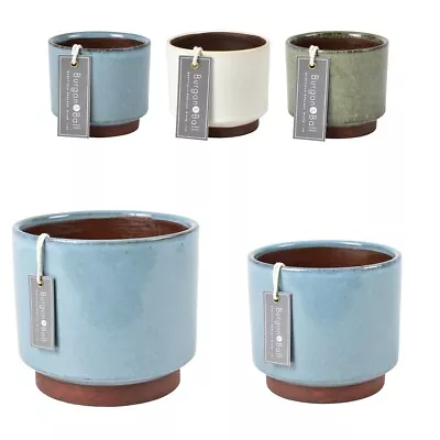 Buy Malibu Blue Or Green Glazed Pots By Burgon & Ball • 12.99£