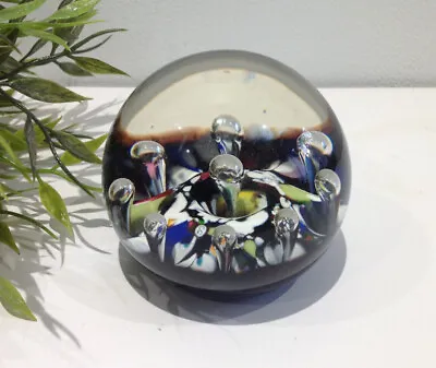 Buy Glass Paperweight  Caithness Scotland 'Single Harlequin' 7cm High X 8cm Wide  • 7.49£