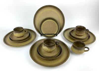 Buy Lot Of 15 Pcs Vintage DENBY - LANGLEY Romany Brown Dinnerware China Retired MINT • 93.48£