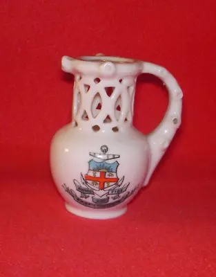 Buy Crested China Puzzle Jug EAST LONDON Crest • 3.99£